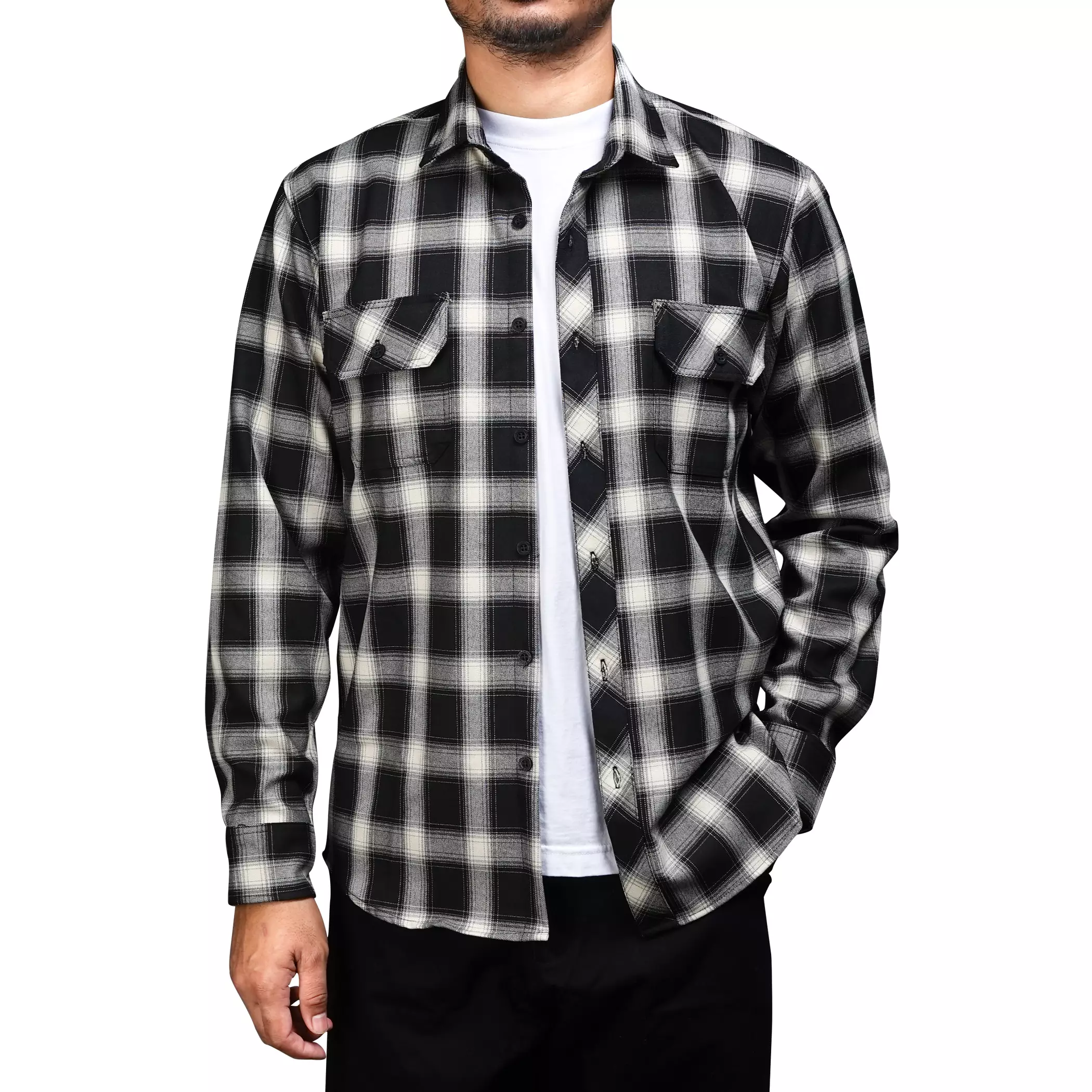 Kemeja Flanel Hitam